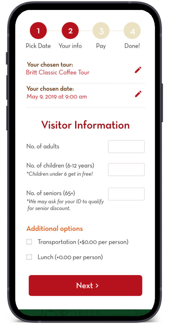 Reservation Process - Mobile - 03